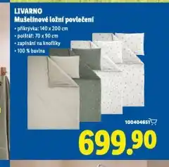 Lidl Mušelínové ložní povlečení nabídka