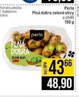 Jip Perla Plná dobra zelené olivy s chilli nabídka