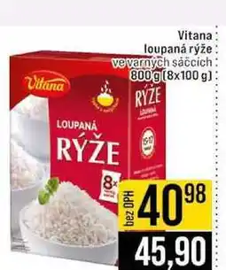 Jip Vitana loupaná rýže vevarných sáčcích 800g nabídka