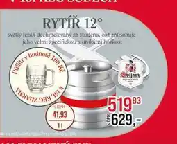 Jip RYTÍŘ 12° světlý ležák dochmelovaný za studena nabídka