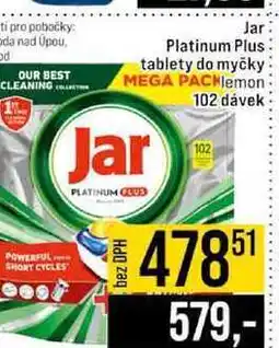 Jip Jar Platinum Plus tablety do myčky 102 dávek nabídka