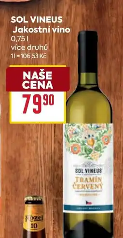 Billa SOL VINEUS Jakostní víno nabídka
