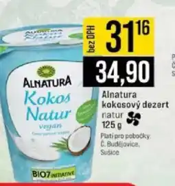 Jip Alnatura kokosový dezert natur nabídka