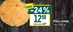 Billa Pita chléb nabídka