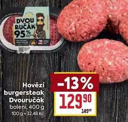 Billa Hovězí burgersteak Dvouručák nabídka