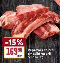 Billa Vepřová Žebírka zmasilá na gril nabídka