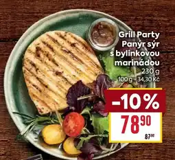 Billa Grill Party Panýr sýr s bylinkovou marinádou nabídka