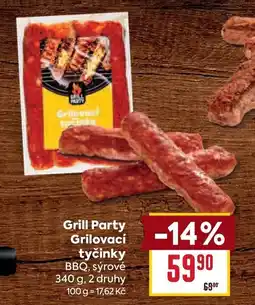 Billa Grill Party Grilovací tyčinky nabídka