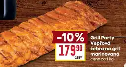 Billa Grill Party žebra na gril marinovaná nabídka