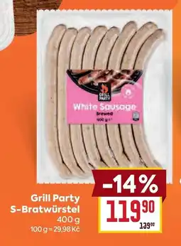 Billa Grill Party S-Bratwürstel nabídka