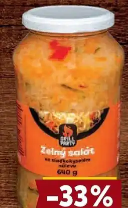 Billa Grill Party Zelný salát nabídka