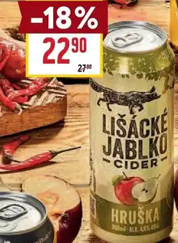 Billa Lišácké jablko Hruška nabídka