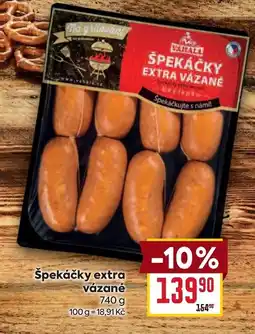 Billa Špekáčky extra vázané nabídka