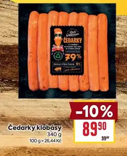Billa Čedarky klobásy nabídka