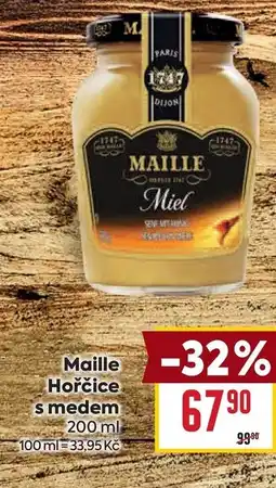 Billa Maille Hořčice s medem nabídka