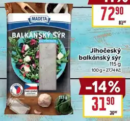 Billa Jihočeský balkánský sýr nabídka