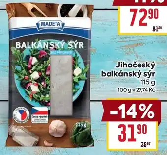 Billa Jihočeský balkánský sýr nabídka