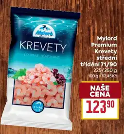 Billa Mylord Premium Krevety střední třídění 71/90 nabídka