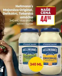 Billa Hellmann's Majonéza Original, Delikátní, Tatarská omáčka nabídka