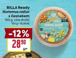 Billa BILLA Ready Hummus natur s česnekem nabídka