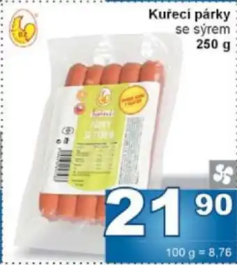 Jip Kuřecí párky se sýrem nabídka