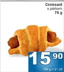 Jip Croissant s párkem nabídka