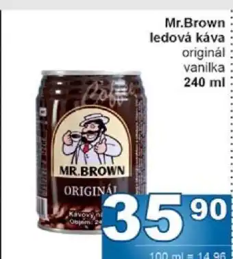 Jip Mr. Brown ledová káva nabídka