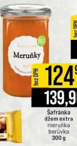Jip Šafránka džem extra meruňka borůvka nabídka