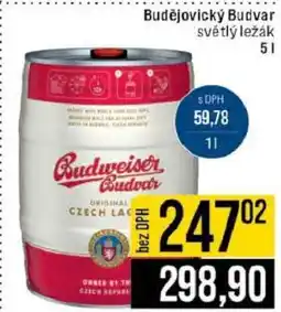 Jip Budějovický Budvar světlý ležák nabídka