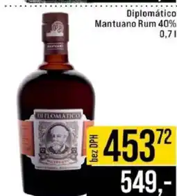 Jip Diplomático Mantuano rum 40 % 0,7 l nabídka