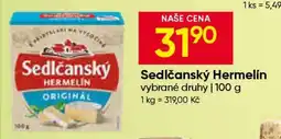 Hruška Sedlčanský hermelín nabídka