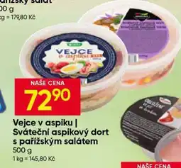 Hruška Vejce v aspiku | Sváteční aspikový dort s pařížským salátem nabídka