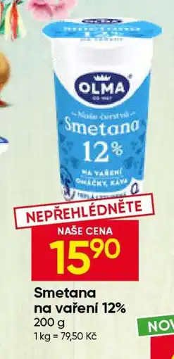 Hruška Smetana na vaření 12% nabídka