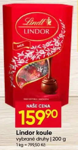 Hruška Lindor koule nabídka
