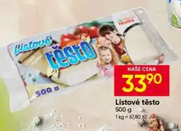 Hruška Listové těsto nabídka
