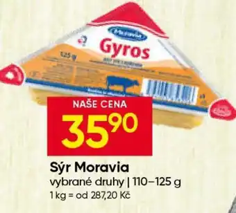 Hruška Sýr Moravia nabídka