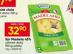 Hruška Sýr Madeta 45% nabídka