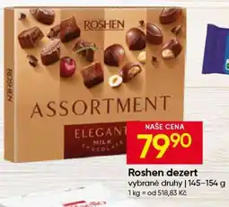 Hruška Roshen dezert nabídka
