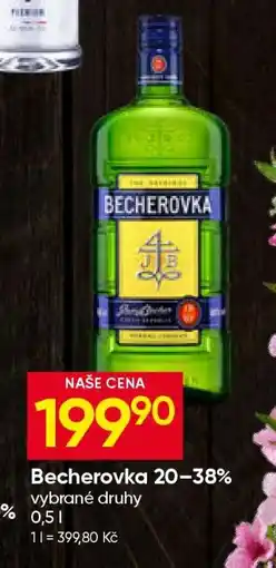 Hruška BECHEROVKA 20% / 38% nabídka