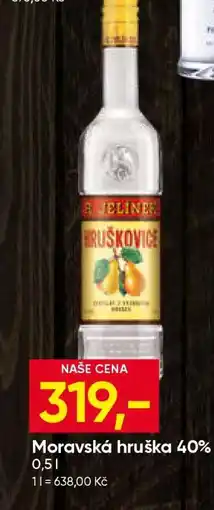 Hruška Moravská hruška 40% nabídka