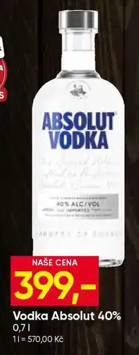 Hruška Vodka Absolut 40% nabídka
