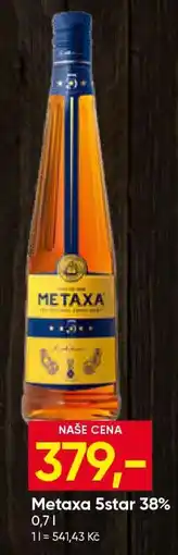 Hruška Metaxa 5star 38% nabídka
