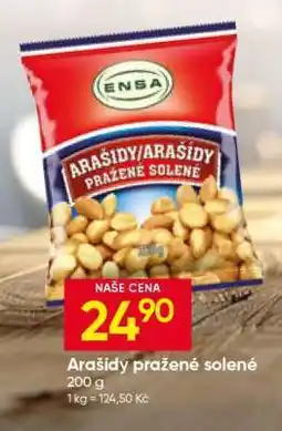 Hruška Arašídy pražené solené nabídka