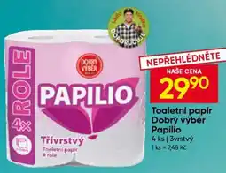Hruška Toaletní papír Dobrý výběr Papilio nabídka