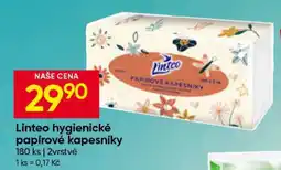 Hruška Linteo hygienické papírové kapesníky nabídka