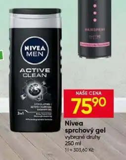 Hruška Nivea sprchový gel nabídka