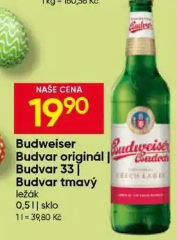 Hruška Budweiser Budvar originál | Budvar 33 | Budvar tmavý nabídka