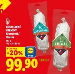 Lidl Kostelecké uzeniny křemešník nabídka