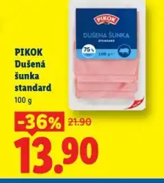 Lidl Pikok sušená šunka standard nabídka