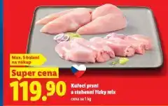 Lidl Kuřecí prsní a stehenní řízky nabídka